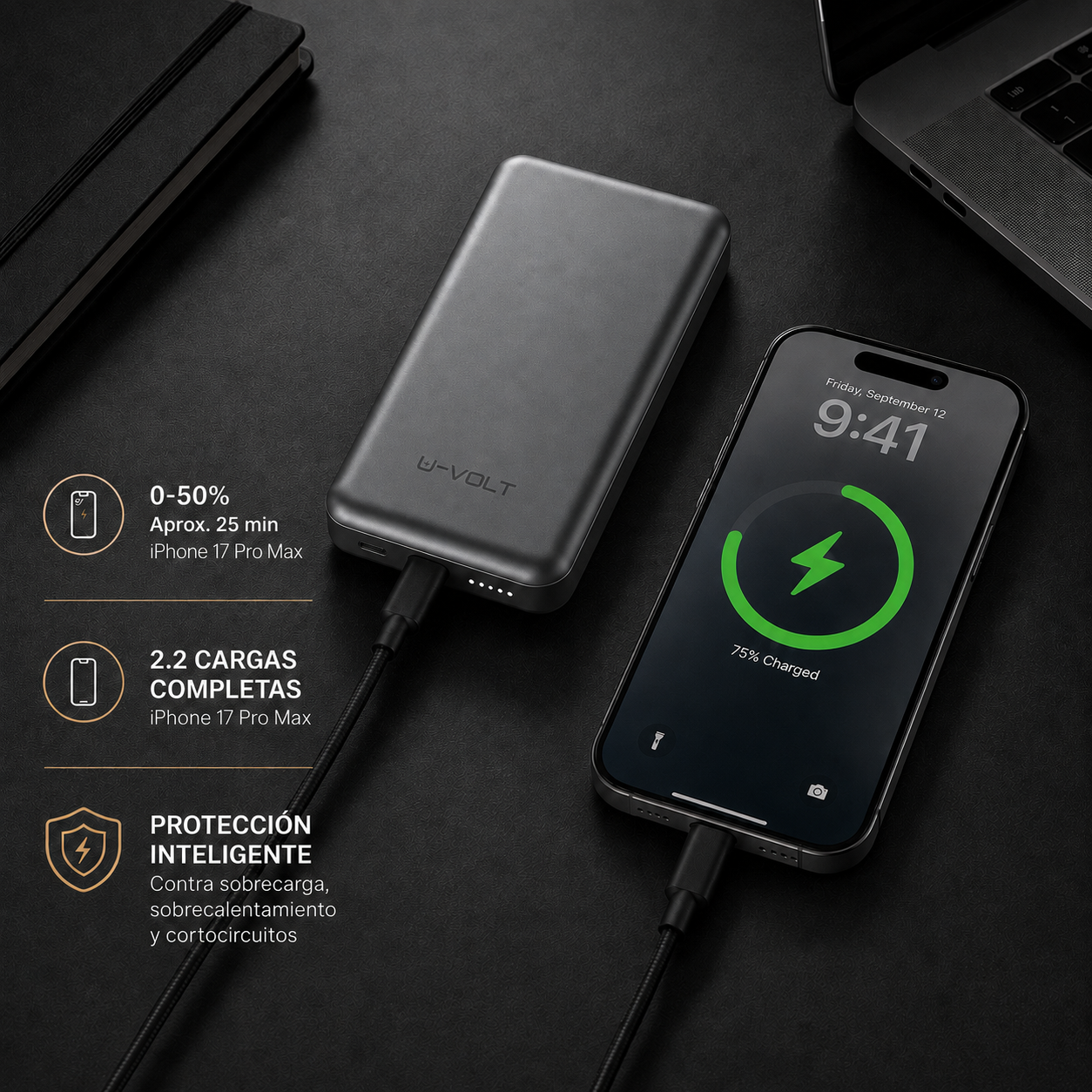 Power Bank Magsafe Ultra Slim PD 10,000 Mah - Imagen 5